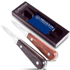 Melocean Oyster Shucking Knife Set of 2 - Professional Oyster Knife Shucker Clam Opener Kit in Lovely…