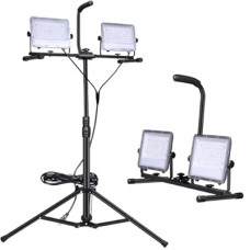 20V MAX LED Work Light with Stand, Dual Head, 21000 Lumens, Waterproof, Portable Construction…