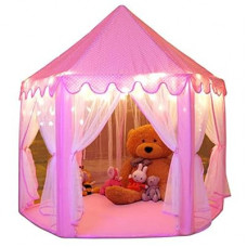 Monobeach Princess Tent Girls Large Playhouse Kids Castle Play Tent with Star Lights Toy for Children Indoor…