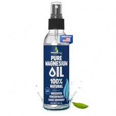 Pure Magnesium Oil Spray 8oz - Topical Magnesium Spray for Sleep Extra Strength - Less Sting - Less It…