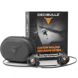 Decibullz Percussive Moldable Earplugs for Hunting & Shooting, Gun Range Hearing Protection for S…