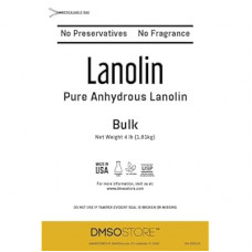 DMSOSTORE LANOLIN 4 lbs. Bulk Pure Unrefined USP Grade Anhydrous 100% Pure Skin Moisturizer