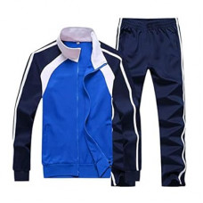 Sun Lorence Men's Athletic Running Tracksuit Set Casual Full Zip Jogging Sweat Suit