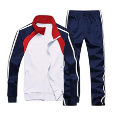 Sun Lorence Men's Athletic Running Tracksuit Set Casual Full Zip Jogging Sweat Suit