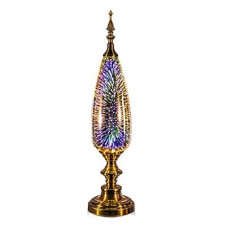Porseme Table Lamp Decorative Turkish Arabian Desk Lamp with Handmade 3D Effect Glass and Bro…