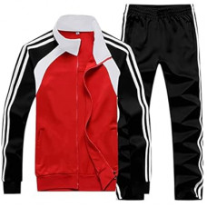 Sun Lorence Men's Athletic Running Tracksuit Set Casual Full Zip Jogging Sweat Suit