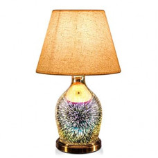 Porseme Table Lamp, Desk Lamp Bulb Included - Modern Lamp with Unique Lampshade, Handmade 3D…