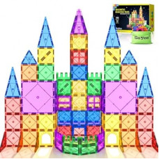 Soyee 102PCS Magnetic Tiles Building Blocks Stem Toys for 3+ Year Old Boys Girls Montessori Toys Tod…