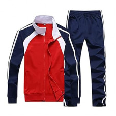 Sun Lorence Men's Athletic Running Tracksuit Set Casual Full Zip Jogging Sweat Suit
