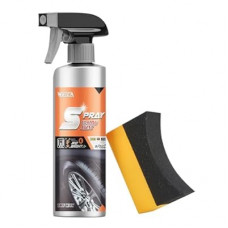 Tire Shine Spray Kit - Restore Deep Black Shine, Non-Greasy Finish, Prevents Fading & Cracking, Easy A…