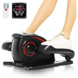 ANCHEER Under Desk Elliptical Machine - Quiet Pedal Exerciser for Seniors, Office & Home, Low-Impac…