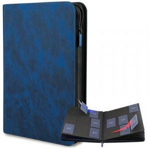 Card Guardian - 9 Pocket Premium Binder with Zipper for 504 Cards - Side Loading Pockets for Trading C…