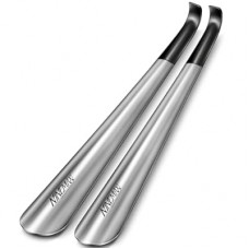 NINEMAX Shoe Horn Long Handle for Seniors Men Women, Metal Long Shoehorn Boot Horn, Stainless Stee…