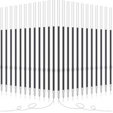 Outus 60 Pieces 0.7 mm Retractable Pen Refills Replacement Ballpoint Pen Refills Black and Blue Ink Pen R…