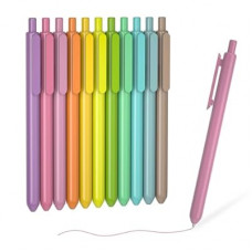 Shuttle Art Colored Retractable Gel Pens, 11 Vintage Ink Colors, Cute Pens 0.7mm Medium Point Quick D…