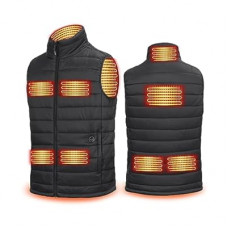 uupalee Heated Vest Men Outdoor Lightweight Warm Heating Clothing with Battery Pack