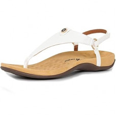 Athlefit Women's Comfortable Orthopedic Sandals Thong Dressy T-Strap Orthotic Casual Summer Arch…