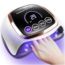 UV LED Nail Lamp, Gugusure Upgrade 180W Nail Dryer for Gel Polish with LCD Display, Auto Senso…