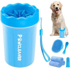 Professional 7 in 1 Dog Paw Cleaner for Dogs & Cats - Includes 1 Portable Paw Washer, 1 Bath Brush, 2 Dog T…