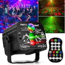 Party Lights, Disco Ball DJ Lights, RGB Strobe with Remote Control and Sound Activated Stage Light for Da…