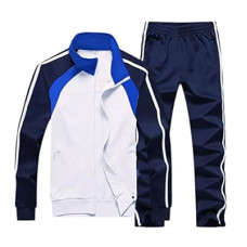 Sun Lorence Men's Athletic Running Tracksuit Set Casual Full Zip Jogging Sweat Suit
