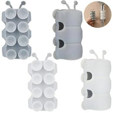 4 Pack Vacuum Suction Cup Shower Head Holders, Junvaia Silicone Strong Suction & Waterproof Showerhead…