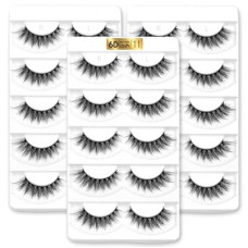 Aillen False Eye Lashes Wispy Mink, Fluffy False Lashes Natural Look 6D Volume Pack, Suitable for All Face T…