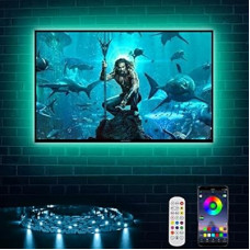 PaneraLux TV Backlight, RGB LED Strip Lights for PC Computer,9.8ft/3m Behind TV Bias…