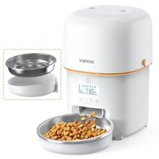 Yuposl Automatic Cat Feeders - 2L Cat Food Dispenser Easy to Use, Timed Automatic Pet Feeder with O…