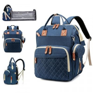 Awanhe Baby Diaper Bag Backpack with Changing Station, Waterproof Bags for Boys & Girls, USB Charging…