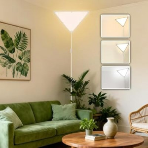 Zlierop Upgraded Corner Light, LED 20W 2000LM Corner Lights for Living Room, Plug-in Ceiling Lights with 1…