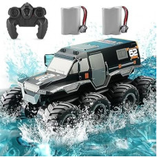 KB KAIBO 2 Battery 8WD Rc Cars for Boys Age 8-12，2.4G Off Road All Terrain Amphibious Rc Truck，rem…