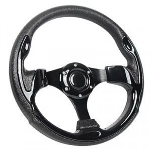 Universal EZGO Steering Wheel with Black Aluminum Frame Golf Cart Steering Wheel for Yamaha Club Ca…