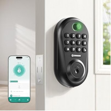 IRONZON Fingerprint Door Lock, Keyless Entry Door Lock with Keypad Deadbolt, Biometric Electronic Lock…