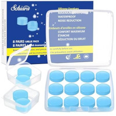 Ear Plugs for Sleeping, 16 Moldable Noise Cancelling Silicone Earplugs for Swimming, Snoring, Sleep and Stud…
