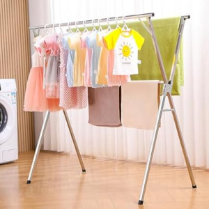 funest Drying Rack Clothing, 79 Inches Adjustble & Foldable Laundry Drying Rack, Heavy Duty Stainless…