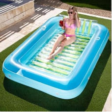 SLOOSH Inflatable Tanning Pool Lounger Float, 85