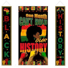 Black History Month Decorations, 3PCS Black History Month Door Banner Backdrop, Pan African Amer…