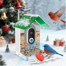runofast Smart Bird Feeder Camera AI Identify 8000+ Birds,Auto Capture Videos & APP Notify Video Camera…