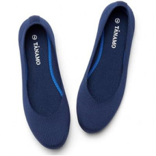 Tanamo Women's Flat Ballet Shoes Knit Flat Shoes for Women Round Toe Slip on Women Flats for Dressy…