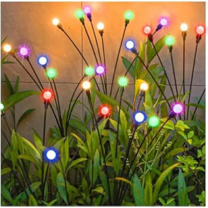 XBllcyiv Solar Garden Lights New Upgraded Swaying Light, Solar Outdoor Lights, Yard Patio Pathway…
