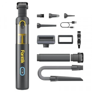 Fanttik Slim V8 APEX Car Vacuum, 4-in-1 Portable Mini Cordless Vacuum with 19000pa Suction Power, Type-…