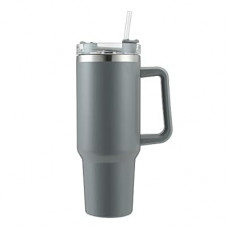 REVGOZU 40 Oz Tumbler with Handle Straw Lid Insulated Stainless Steel Vacuum Reusable Coffee Cup…