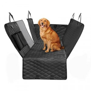 Tesheer Dog Seat Cover for Rear Car Seats - 100% Waterproof, Scratch & Slip Resistant Hammock Pet Mat fo…