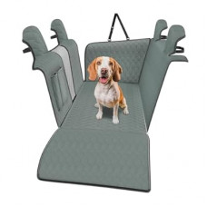 Tesheer Dog Car Seat Cover for Back Seat (Waterproof, Scratch & Slip Resistant) ‑ Heavy Duty Dog Hamm…