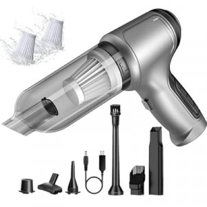 HFLYJPYW Mini Handheld Vacuum Cleaner Cordless - Car Vacuum Portable Rechargeable with High P…