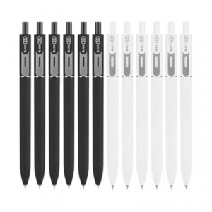 DR DOURONGE Gel Pens Pack of 12, 0.5mm Black Ink Fine Point, Smooth Writing, Smudge Free Ballpoint Pen…