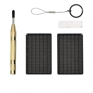 imKey L1 Fireproof Seed Phrase Storage – BIP39 Compatible Metal Backup for 12 Word Mnemonic Bitc…