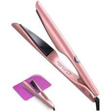LANDOT 2-in-1 Hair Straightener and Curling Iron: Twist Flat Iron Curler for Curl Wave Straighten - Ceramic Str…