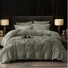 PHF Truly Velvet Duvet Cover Set King Size, 3pcs Ultra Soft Breathable Comforter Cover Set, Luxury Cozy F…